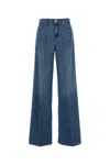 7 For All Mankind Wide-leg Jeans Featuring Belt Loops In Blue