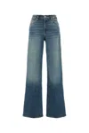 7 For All Mankind Stretch Denim Lotta Wide-leg Jeans In Blue