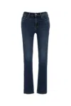 7 For All Mankind Stretch Denim Roxanne Jeans In Darkblue