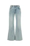 7 For All Mankind Stretch Denim Spencer Flare Jeans In Lightblue