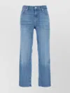 7 For All Mankind Stretch Faded Wash Denim Jeans With Belt Loops