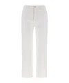 7 For All Mankind White Easy Slim Ankle Jeans