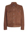 7 For All Mankind Suede Jacket In Brown