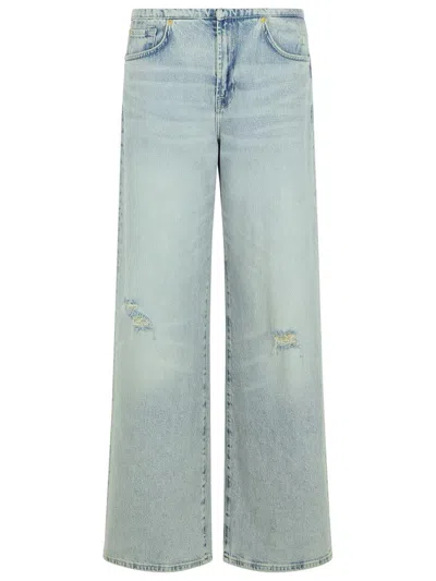 7 For All Mankind 'sunkissed' Light Blue Denim Jeans