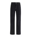 7 For All Mankind Super Rinse Straight Jeans In Black