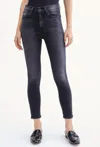 7 FOR ALL MANKIND SWAROVSKI CRYSTAL ANKLE SKINNY JEANS IN MOORECRY