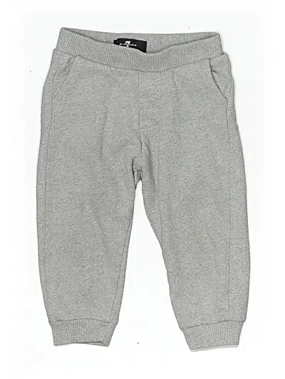 Pre-owned 7 For All Mankind Kids' Sweatpants In Gray