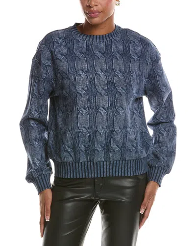 7 For All Mankind Sweatshirt In Blue