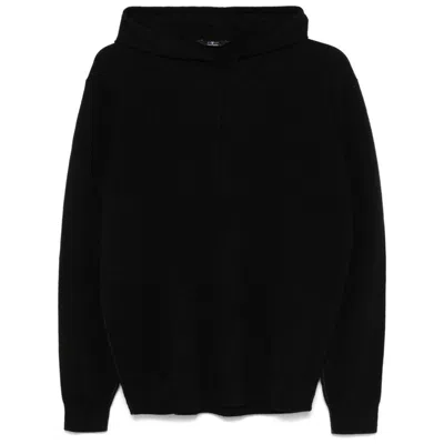 7 For All Mankind Cashmere Hoodie In Black