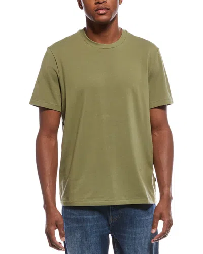 7 For All Mankind Crew-neck T-shirt In Green