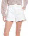 7 For All Mankind Tailored Slouch Brilliant White Short In White