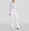 7 For All Mankind Ali High-waist Casablanca Classic Flare Jean In White