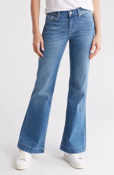 7 For All Mankind Tailorless Dojo Mid Rise Flare Jeans