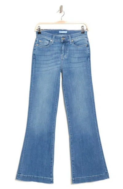 7 For All Mankind Tailorless Dojo Mid Rise Flare Jeans In Slim Evolution