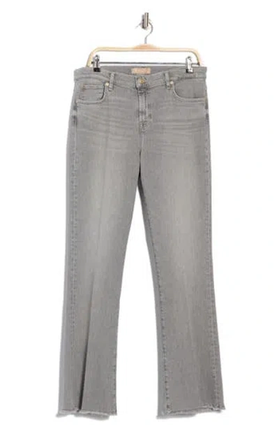 7 For All Mankind Tailorless Fray Hem Bootcut Jeans In Dust