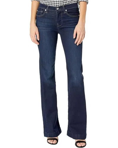 7 For All Mankind Tailorless Jeans Women Blue Denim Cotton Flared Leg Jdm1523