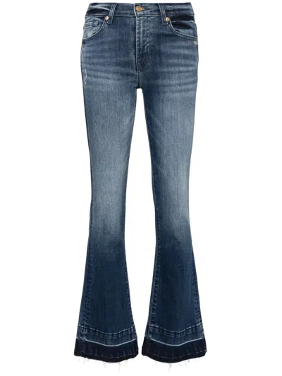7 For All Mankind Dojo Tailorless Sacramento Kick Flare Jean In Blue