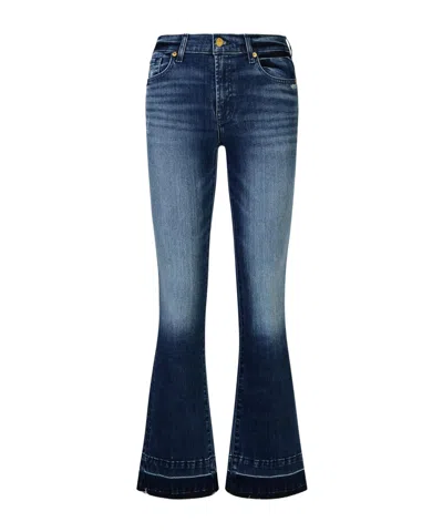 7 For All Mankind Dojo Tailorless Sacramento Kick Flare Jean In Blue
