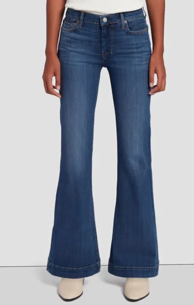 7 For All Mankind Tailorless Slim Illusion Flared Leg Denim Jean In Love Story Wash In Blue