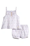 7 For All Mankind Tank & Bloomers Set In White