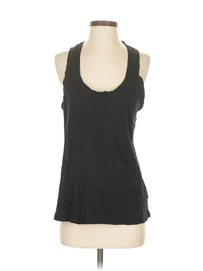 Pre-owned 7 For All Mankind Tank Top Black Halter Neckline Tops