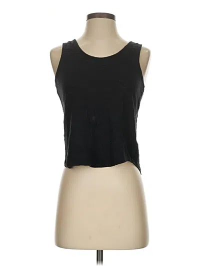 Pre-owned 7 For All Mankind Tank Top Black Strapless Neckline Tops