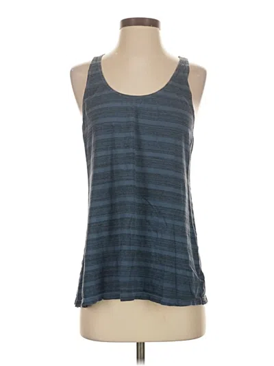 Pre-owned 7 For All Mankind Tank Top Blue Halter Neckline Tops