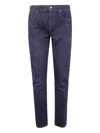 7 For All Mankind Oak Slimmy Tapered Jeans In Multi