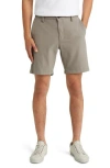 7 For All Mankind Men's Tech Series Stretch Nylon Shorts In Light Grey