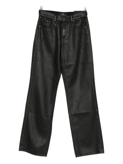 7 For All Mankind Tess Denim Jeans In Black