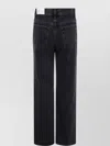7 For All Mankind Tess Denim Trouser Hustle In Black
