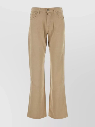 7 FOR ALL MANKIND TESS FLARED TROUSERS WITH BELT LOOPS AND BACK POCKETS