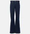 7 For All Mankind Tess High-rise Flared Jeans In Blue