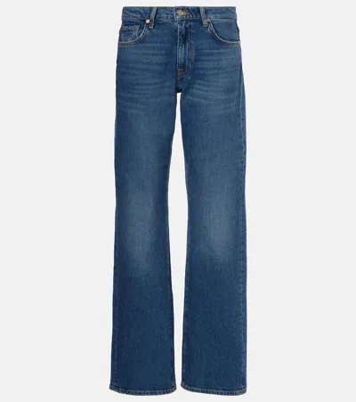 7 FOR ALL MANKIND TESS HIGH-RISE STRAIGHT JEANS
