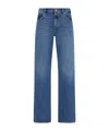 7 For All Mankind Tess High-rise Straight-leg Jeans In Blue
