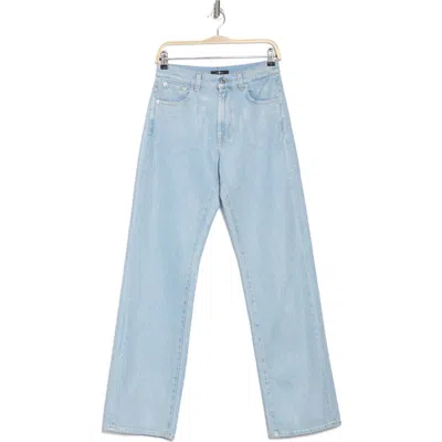 7 For All Mankind Tess High Rise Straight Leg Trouser Jeans In Sunshine