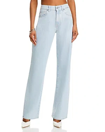 7 For All Mankind Tess High Rise Trouser Jeans In Sunshine