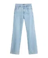 7 For All Mankind Flared Denim Trousers In Blue