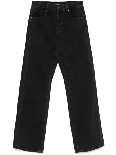 7 For All Mankind Tess Jeans In Black