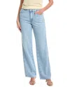 7 For All Mankind Tess Linen-blend Kansas Trouser In Blue