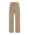 7 For All Mankind Tess Logo-patch Jeans In Brown