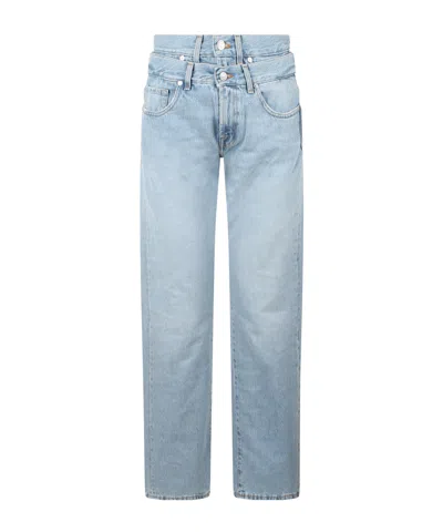 7 For All Mankind Tess Straight Jeans In Blue