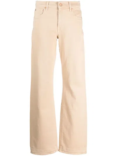 7 For All Mankind Tess Straight-leg Jeans In Neutral