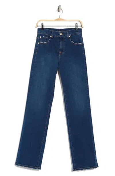 7 For All Mankind Tess Straight Leg Trouser Jeans In Long Beach