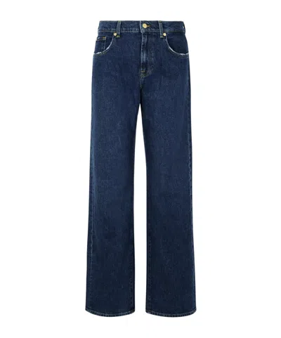 7 For All Mankind Belt-loop Jeans In Blue