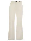 7 For All Mankind Tess Trouser - Cotton And Linen Trousers In Neutral
