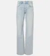 7 For All Mankind Tess Trouser High-rise Straight Jeans In Sahara