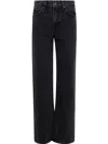 7 For All Mankind Double-waisted Hussle Wide-leg Jeans