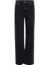 7 For All Mankind Tess Trouser Hustle Denim Clothing In Black