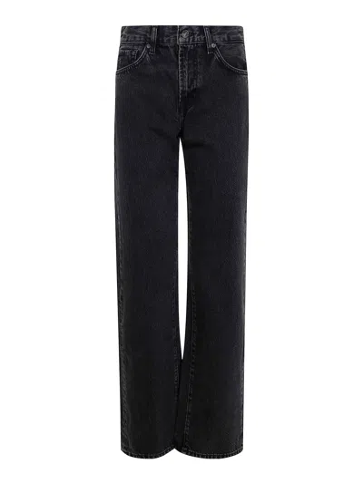 7 FOR ALL MANKIND VAQUEROS RECTOS - NEGRO